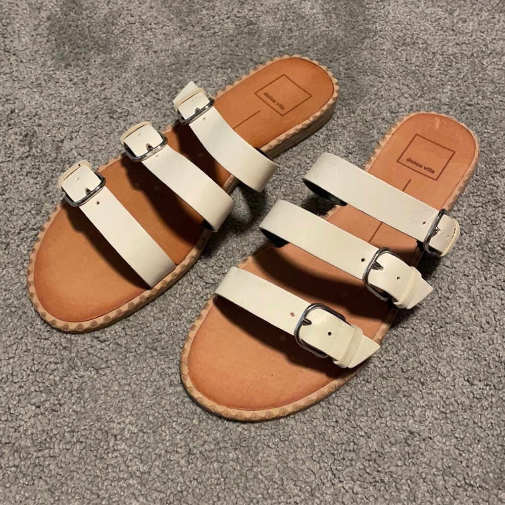 Dolce Vita Para Sandal White 10